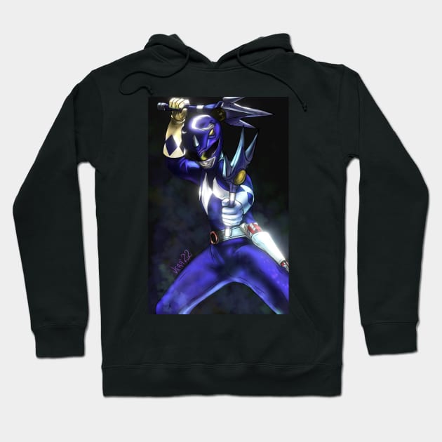 Blue Ranger Hoodie by ArtByVincentVera